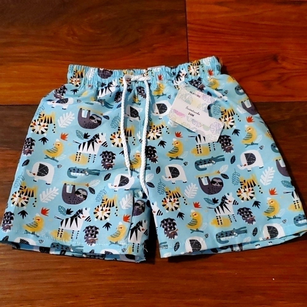 Adorable NEW Boys swim trunks size 24M